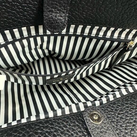 Kate Spade Southport Avenue Lydia Satchel Bag Black Pebbled Leather Top Handle - Picture 10 of 16